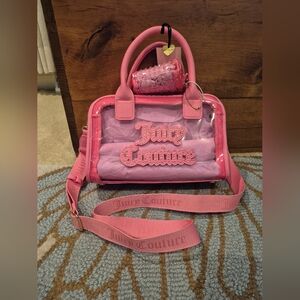 NWT Juicy Couture Pink Lemonade Soft Serve Satchel, $99 Retail